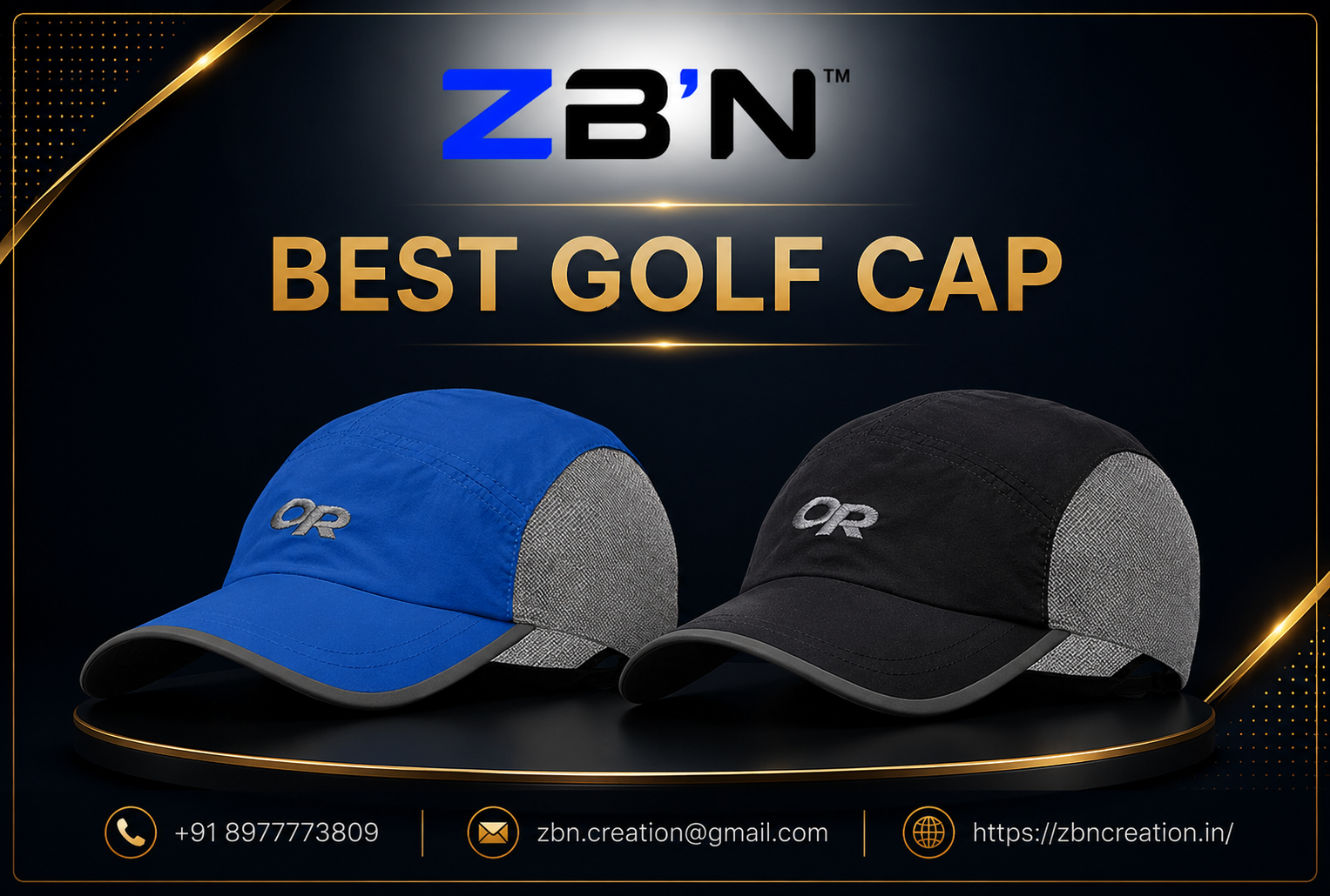 Best Golf Cap by ZBN Creation Hyderabad