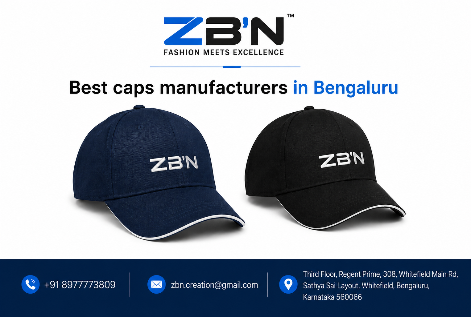Best Caps manufacturers in Bengaluru offering custom promotional and corporate caps