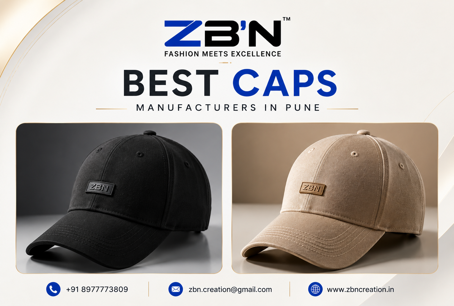Best caps manufacturers in Pune providing custom promotional caps, corporate logo caps, embroidered caps and bulk branding solutions