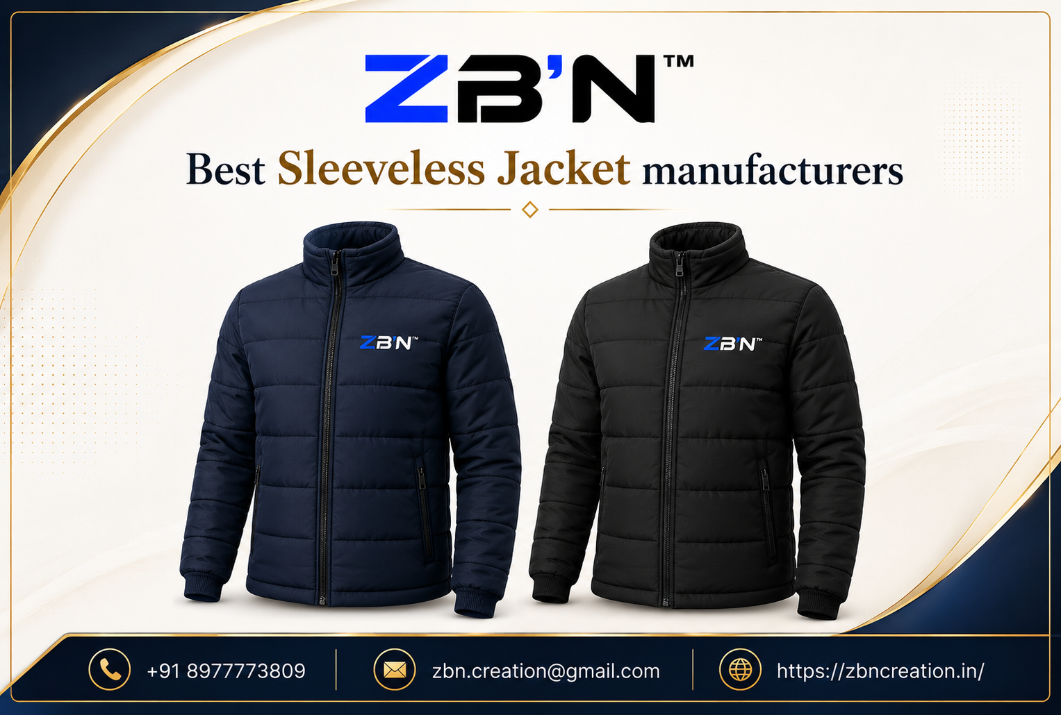 Best Jacket Manufacturers in Hyderabad offering customized corporate jackets, promotional jackets, industrial jackets, and branded uniforms by ZBN Creation