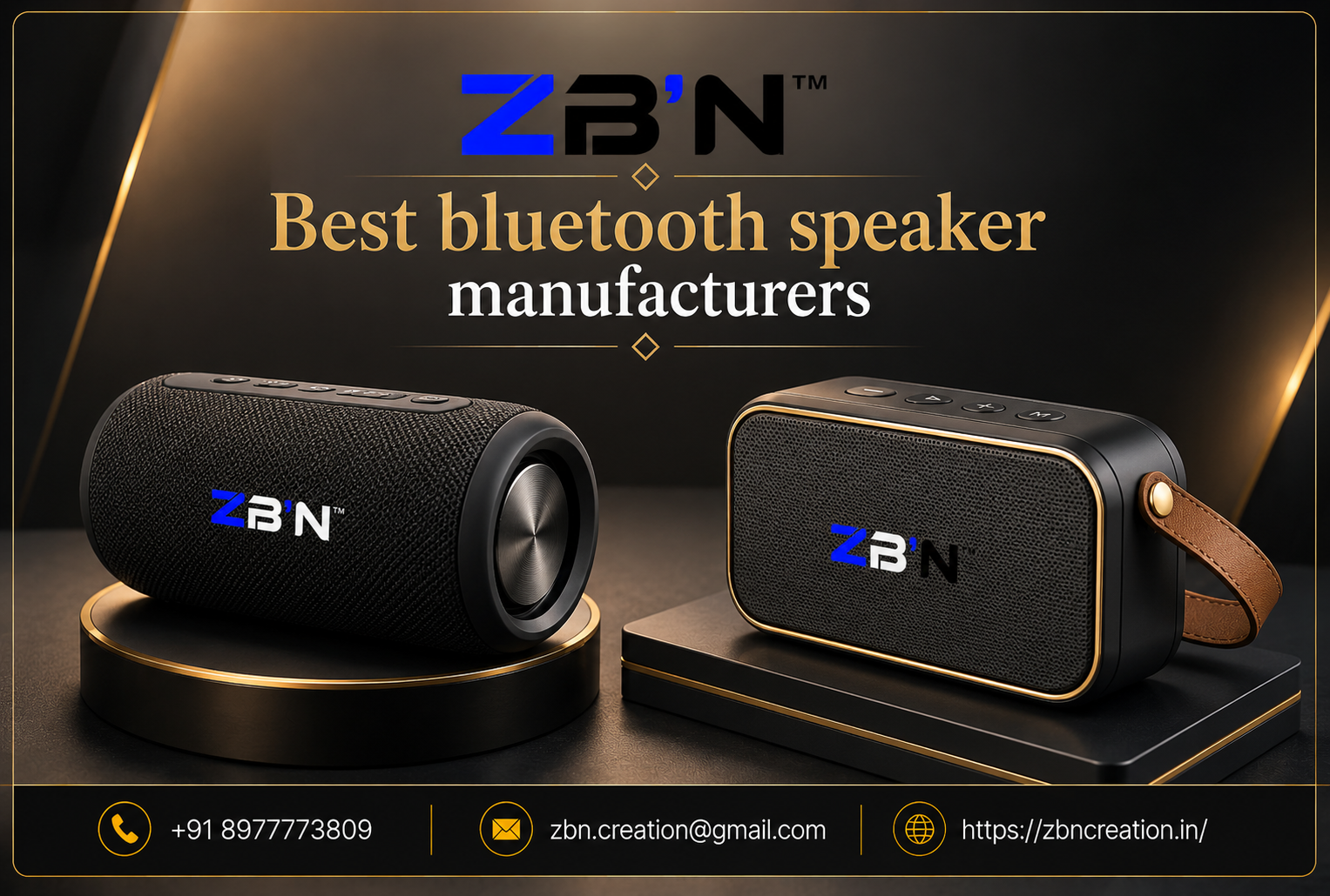 Best bluetooth speaker manufacturers offering customized corporate gifting speakers