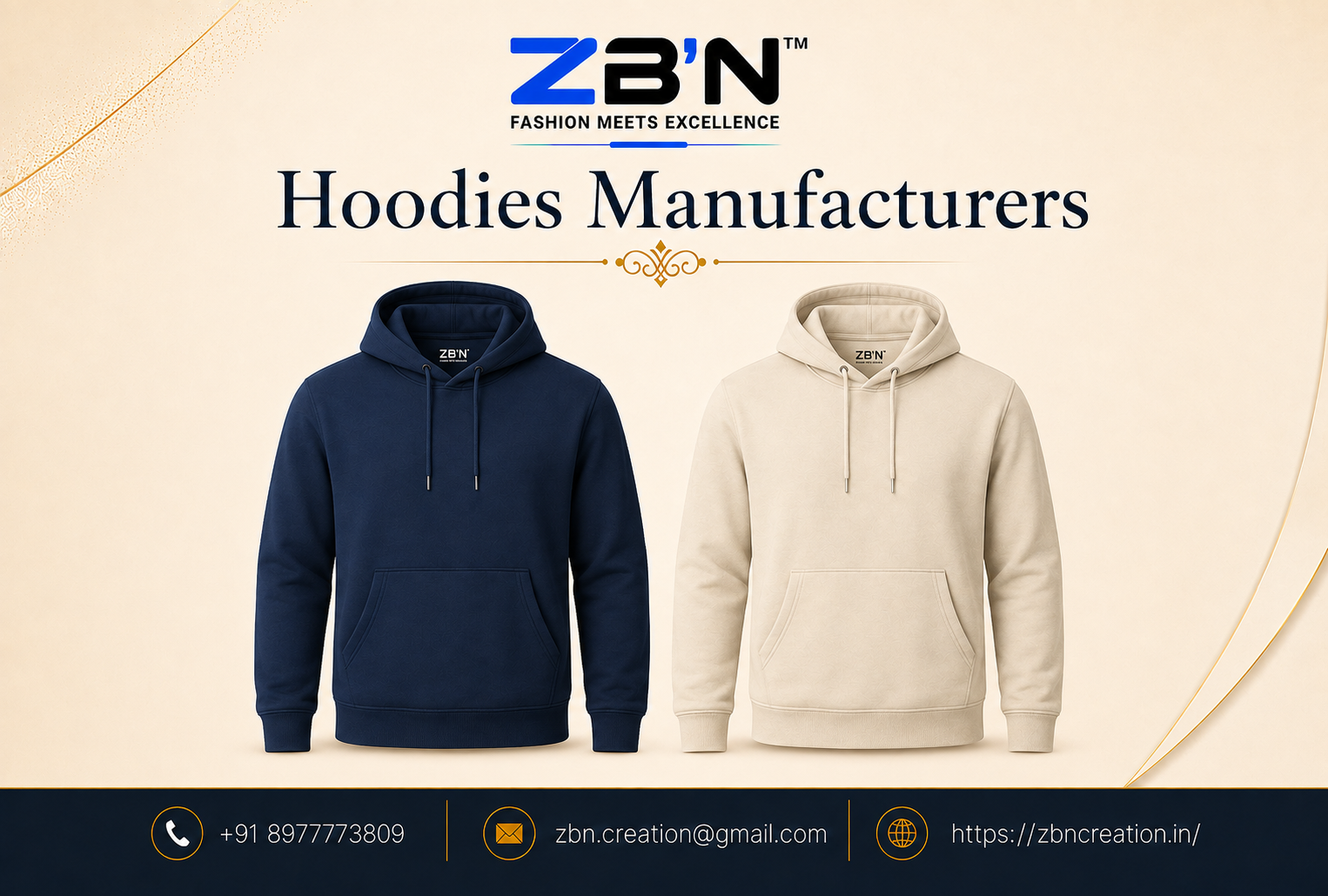 Hoodies Manufacturers producing premium custom hoodies for brands and businesses