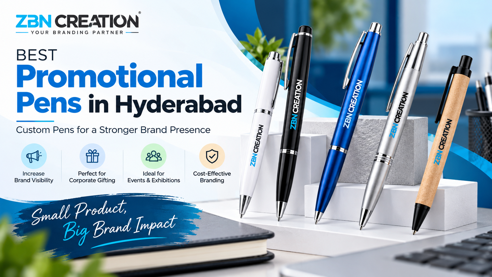 Best Promotional Pens in Hyderabad by ZBN Creation