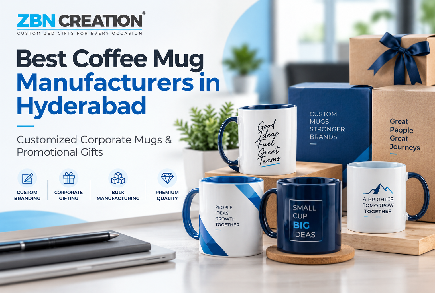 Best Coffee Mug Manufacturers in Hyderabad by ZBN Creation