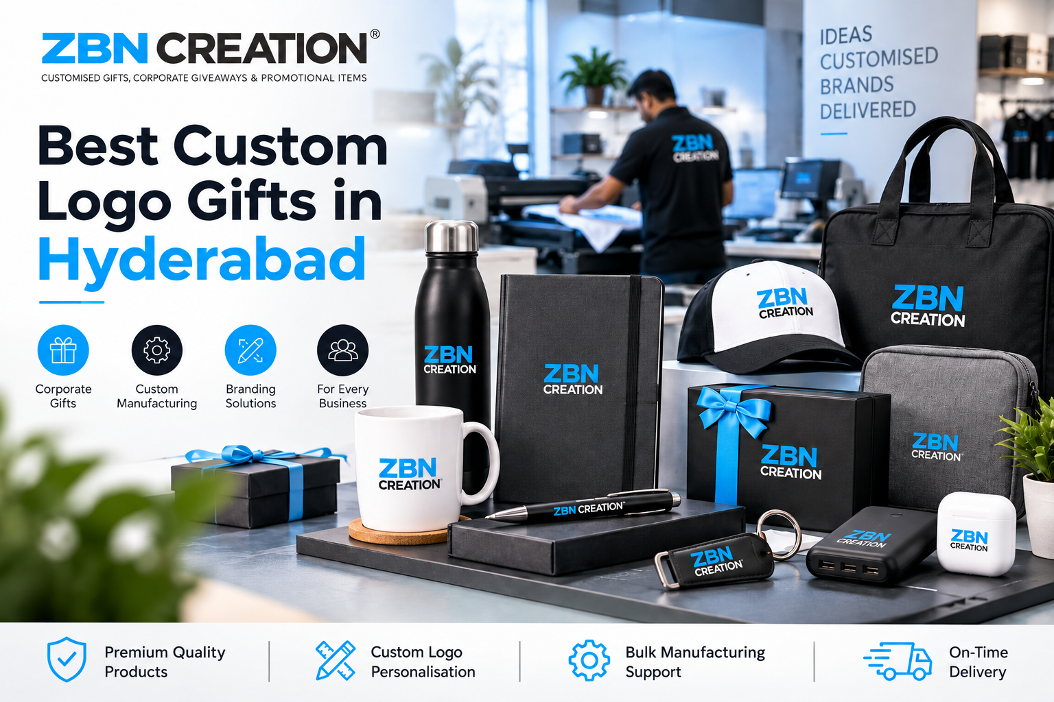 Best Custom Logo Gifts in Hyderabad by ZBN Creation