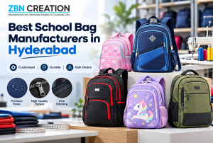 Best School Bag Manufacturers in Hyderabad by ZBN Creation